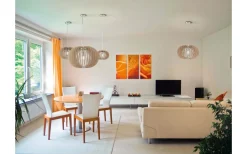 Eglo Stellato Taklampa 70cm Natur* Stora Taklampor Ø70-150 Cm