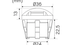 Hidealite Steplight System Garden 3000K 0,8W 12V IP67* System Garden Hide-A-Lite