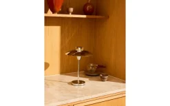 Halo Design Stepp 1-2-3 Uppladdningsbar Bordslampa LED 2,5W 2700K 28cm Krom IP54* Uppladdningsbara Lampor Utomhus|Uppladdningsbara Lampor Utomhus