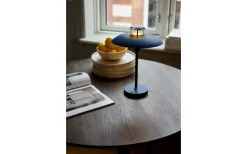 Uppladdningsbara Lampor Utomhus|Uppladdningsbara Lampor Utomhus<Halo Design Stepp 1-2-3 Uppladdningsbar Bordslampa LED 2,5W 2700K 28cm Dark Blue IP54