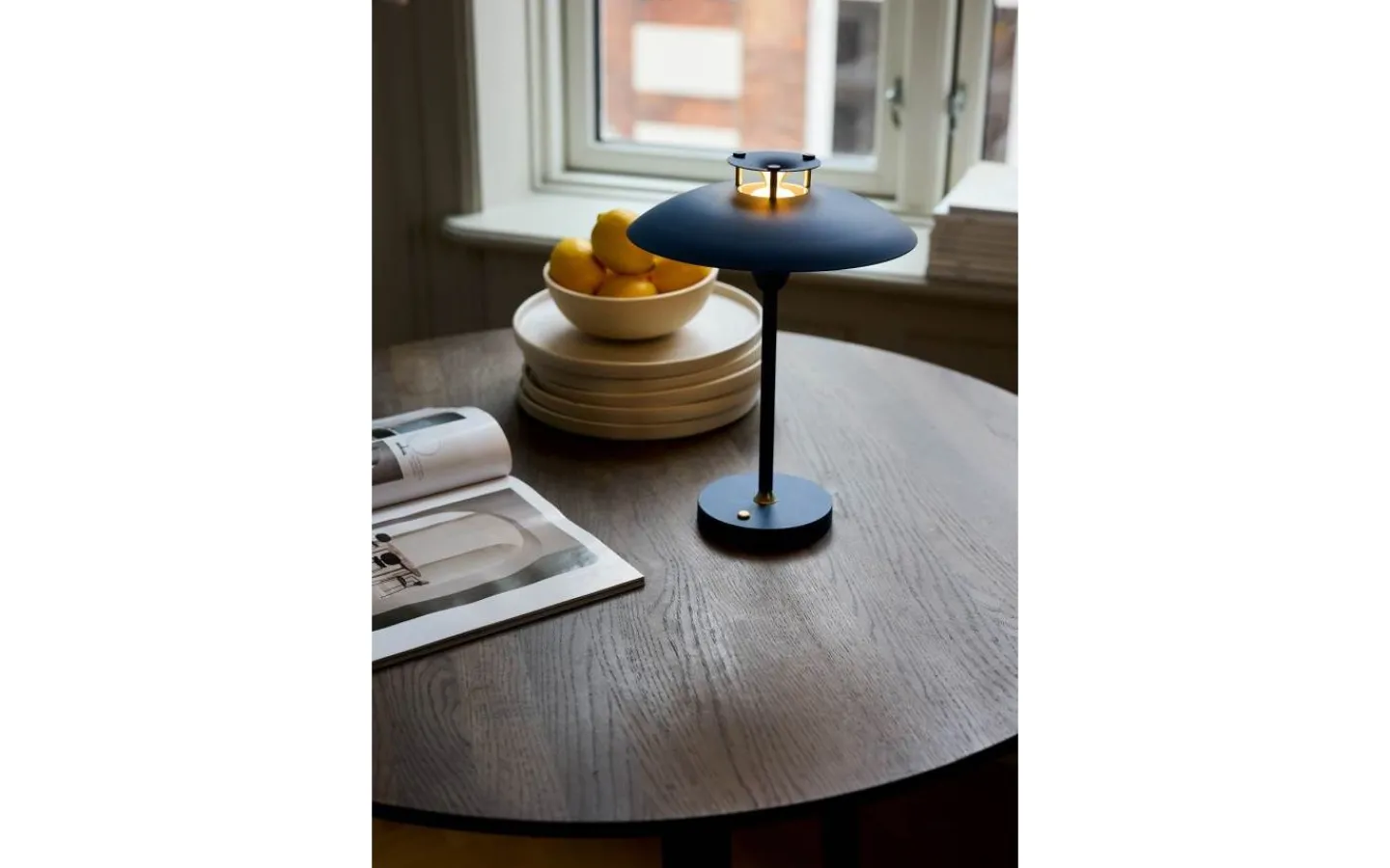 Uppladdningsbara Lampor Utomhus|Uppladdningsbara Lampor Utomhus<Halo Design Stepp 1-2-3 Uppladdningsbar Bordslampa LED 2,5W 2700K 28cm Dark Blue IP54