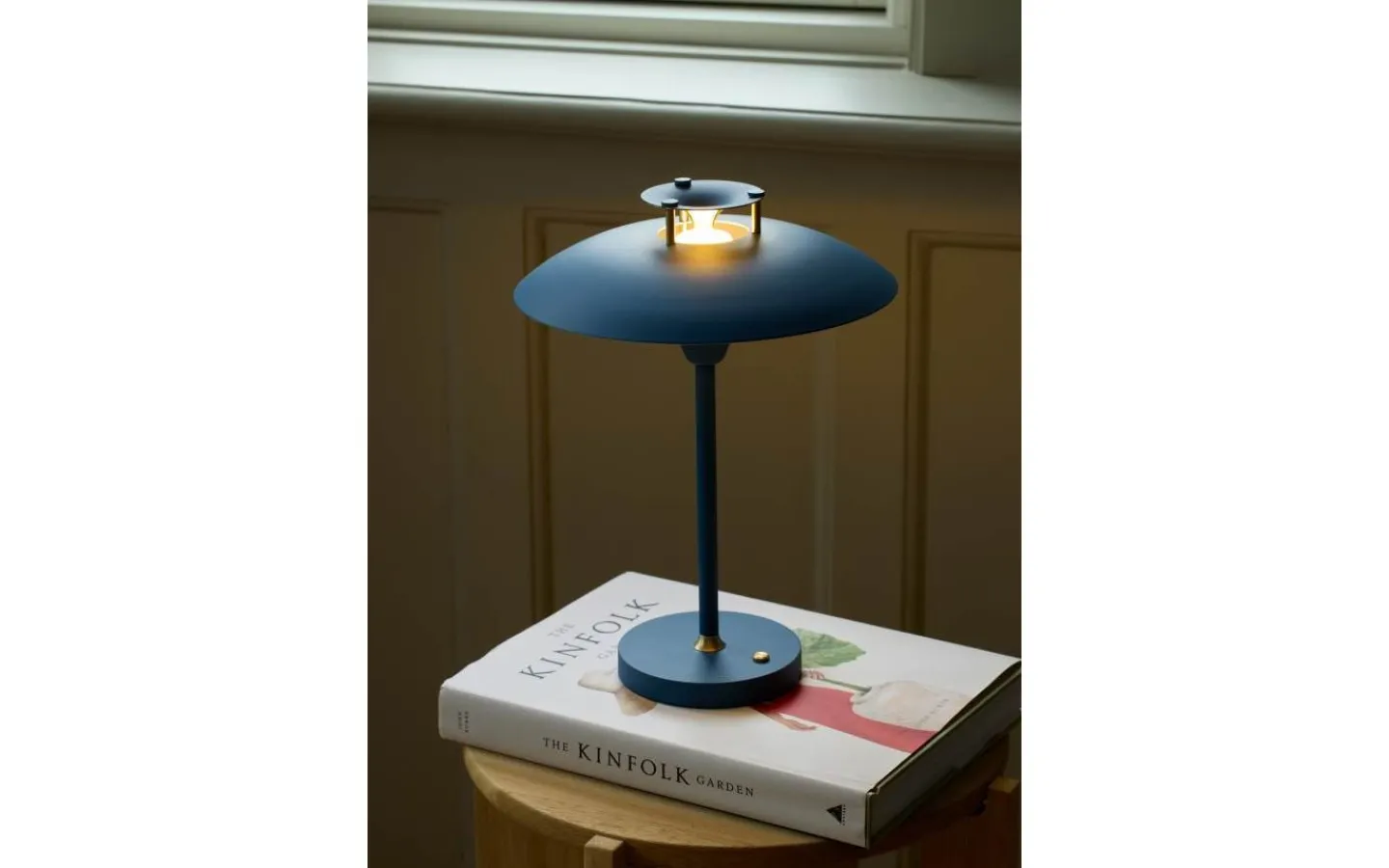 Uppladdningsbara Lampor Utomhus|Uppladdningsbara Lampor Utomhus<Halo Design Stepp 1-2-3 Uppladdningsbar Bordslampa LED 2,5W 2700K 28cm Dark Blue IP54