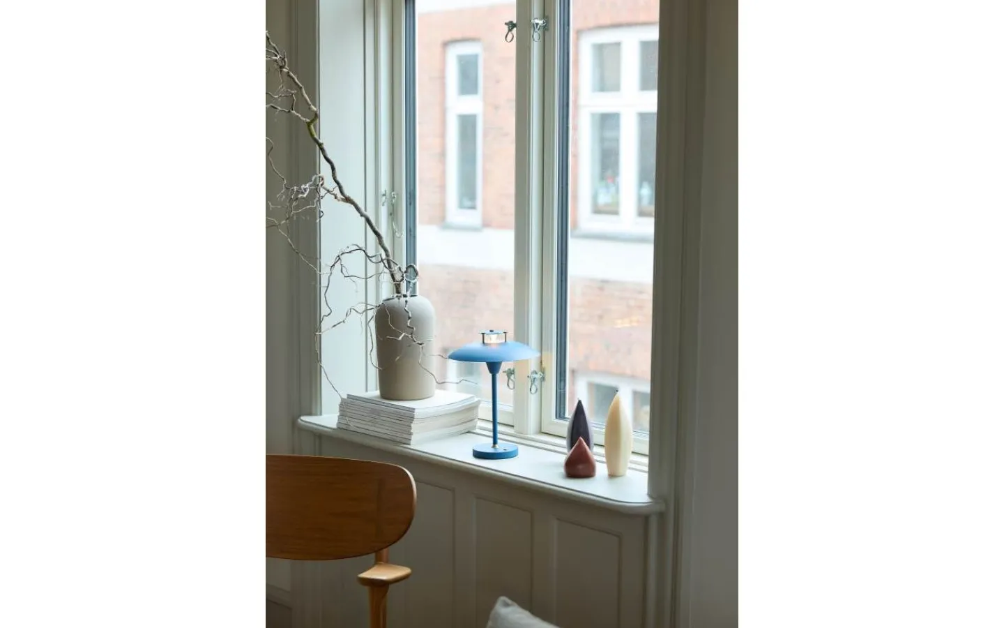 Uppladdningsbara Lampor Utomhus|Uppladdningsbara Lampor Utomhus<Halo Design Stepp 1-2-3 Uppladdningsbar Bordslampa LED 2,5W 2700K 28cm Dark Blue IP54