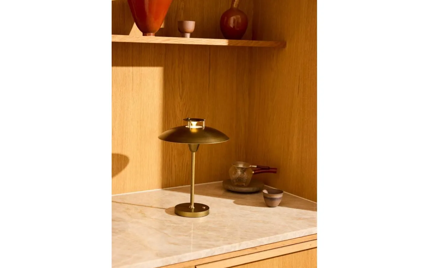 Uppladdningsbara Lampor Utomhus|Uppladdningsbara Lampor Utomhus<Halo Design Stepp 1-2-3 Uppladdningsbar Bordslampa LED 2,5W 2700K 28cm Antik IP54