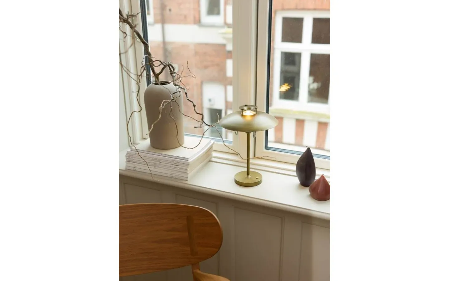 Uppladdningsbara Lampor Utomhus|Uppladdningsbara Lampor Utomhus<Halo Design Stepp 1-2-3 Uppladdningsbar Bordslampa LED 2,5W 2700K 28cm Antik IP54