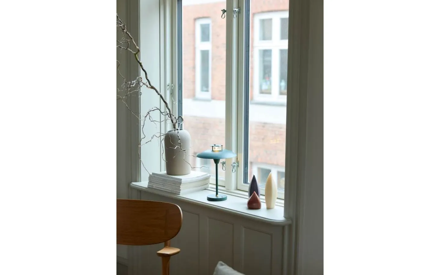 Halo Design Stepp 1-2-3 Uppladdningsbar Bordslampa LED 2,5W 2700K 28cm Dark Green IP54* Uppladdningsbara Lampor Utomhus|Uppladdningsbara Lampor Utomhus