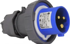 Malmbergs Stickpropp, 32A, 2P+J, 6h, 230V, IP67* Cee,Skarvkabel,Central,Dimmrar