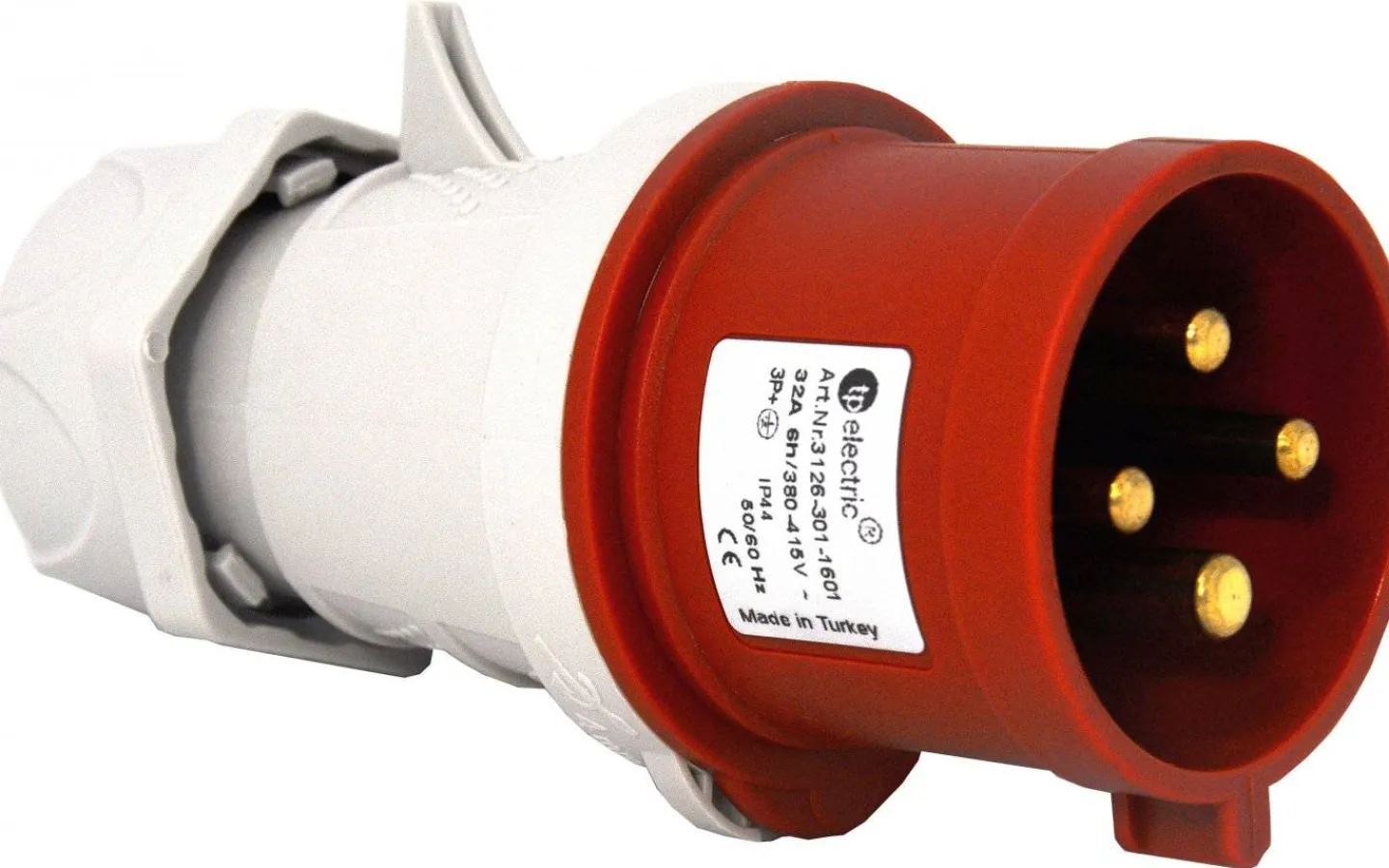 Cee,Skarvkabel,Central,Dimmrar<Malmbergs Stickpropp, 32A, 3P+J, 6h, 400V, IP44