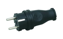 Cee,Skarvkabel,Central,Dimmrar<Malmbergs Stickpropp, Rak, Med jord, Svart, 16A, 250V, IP44