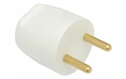 Malmbergs Stickpropp, Utan jord, Normal, Vit* Stickkontakter & Skarvuttag