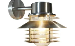 Vägglyktor<Llitt Stig Down Vägglykta E27 Borstad Stål IP44