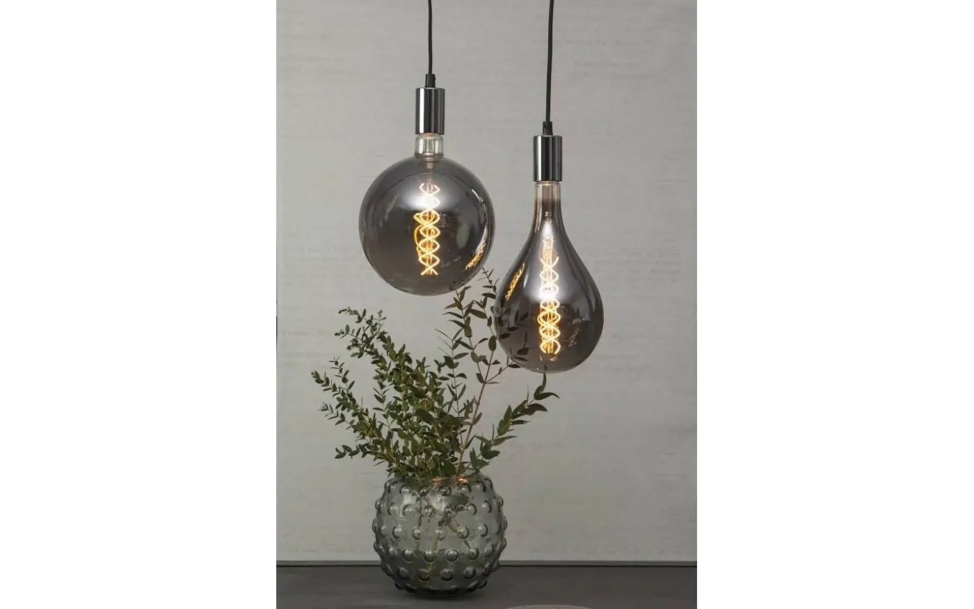 Stil Pendel E27 med 3,5m textilkabel Krom