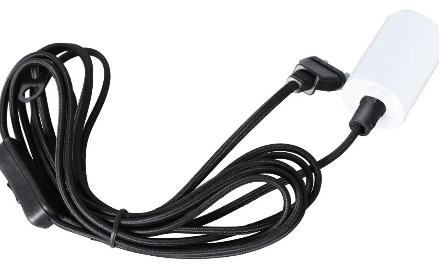 Sladdställ Med Sockel|Fönsterlampor<Star Trading Stil Pendel E27 med 3,5m textilkabel Vit