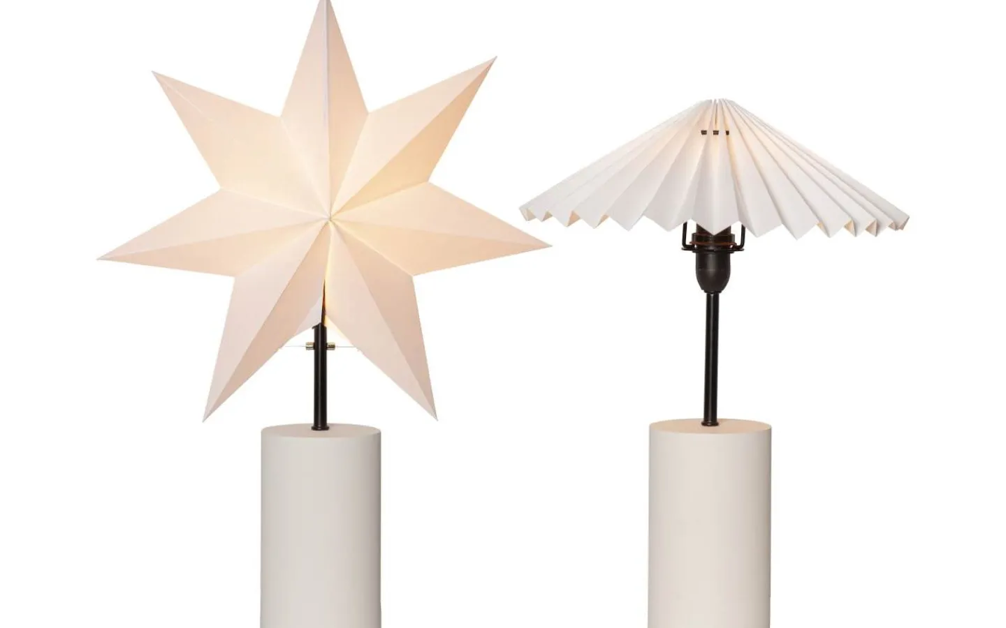 Star Trading Stila Bordslampa med Stjärna & Skärm* Julstjärnor På Fot|Bordslampor