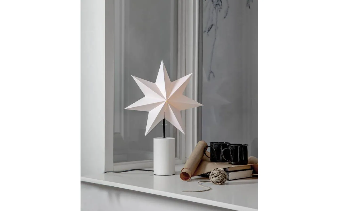 Star Trading Stila Bordslampa med Stjärna & Skärm* Julstjärnor På Fot|Bordslampor