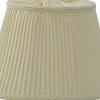 Plisserade Lampskärmar<Hallbergs Stilskärm Satin Oval Lampskärm 20cm Plisserad Beige