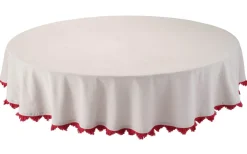Svanefors Stine Duk Ø160cm Röd* Bordsdukar|Inredning Jul