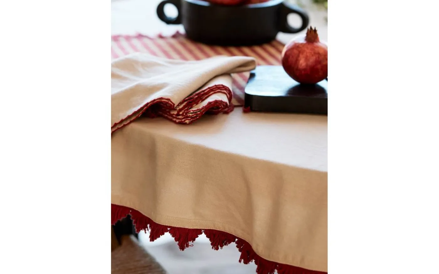 Stine Duk 145x280cm Röd