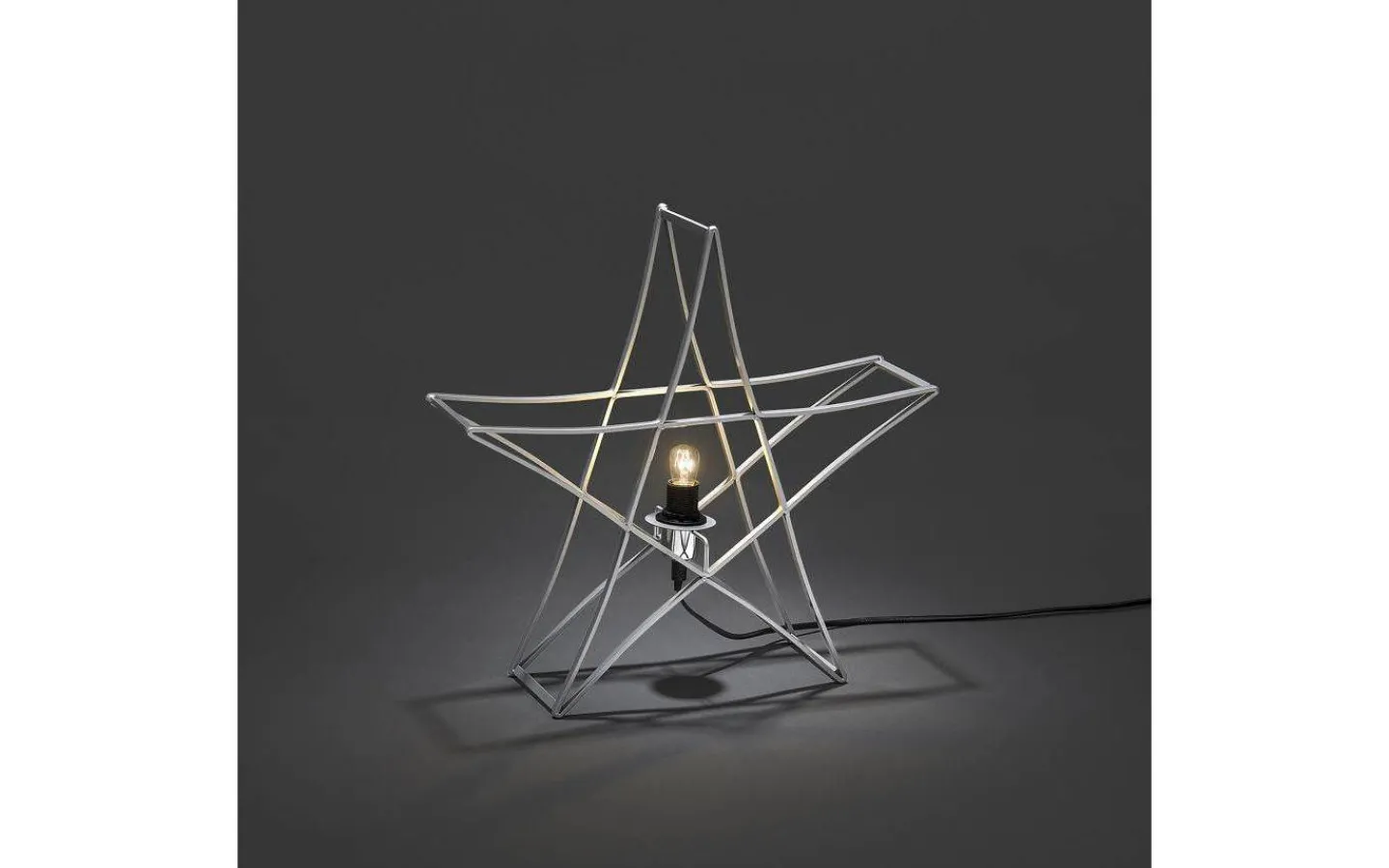 Konstsmide Stjärna Bordslampa 40cm Silver* Julpynt Inomhus