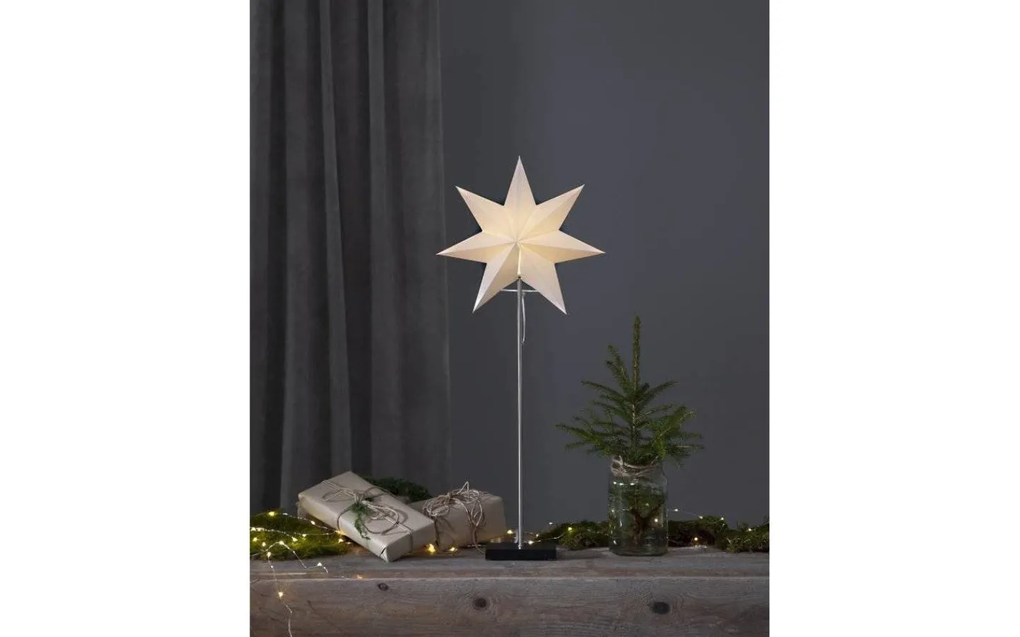 Visa Alla Julstjärnor|Julstjärnor På Fot<Star Trading Stjärna på fot Totto 80cm Svart