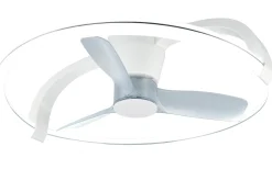 Takfläktar<Reality Stockholm Takfläkt 74cm LED matt vit