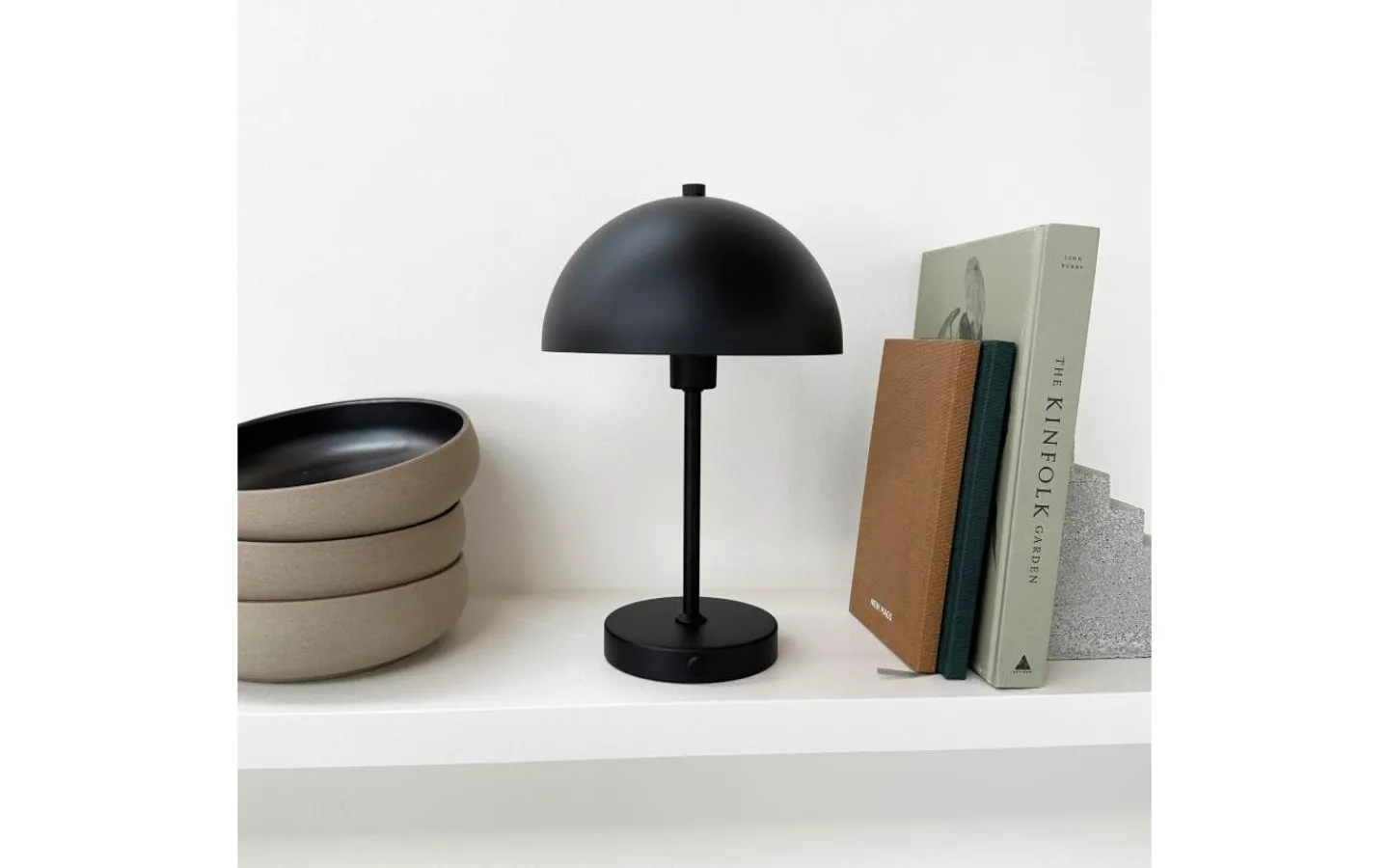 Dyberg Larsen Stockholm Uppladdningsbar Bordslampa 30cm Svart* Uppladdningsbara Lampor Inomhus