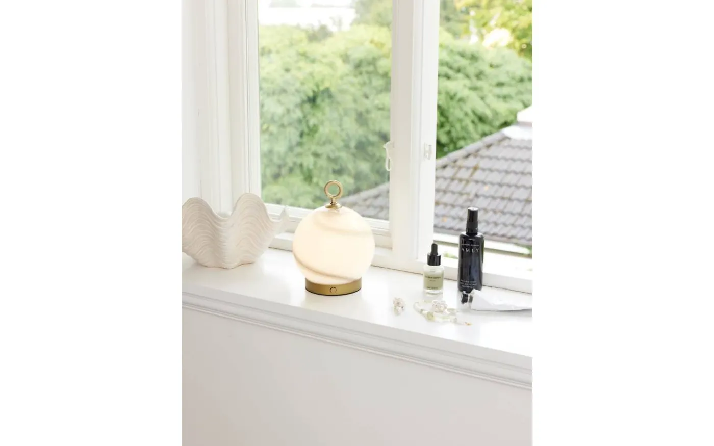 Stockholm Uppladdningsbar Bordslampa LED 3-Steg DIM Grå IP54