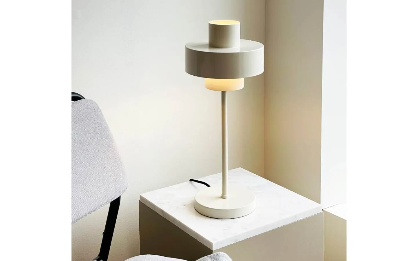 Bordslampor<Dyberg Larsen Stoke Bordslampa 49,5cm Vit