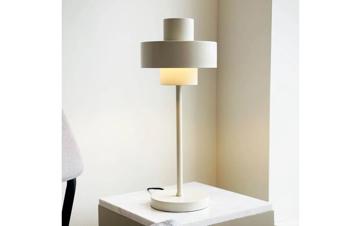 Bordslampor<Dyberg Larsen Stoke Bordslampa 49,5cm Vit