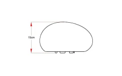 Lightson Stone 25cm LED 90lm 2W* Lightson Garden Plug & Play