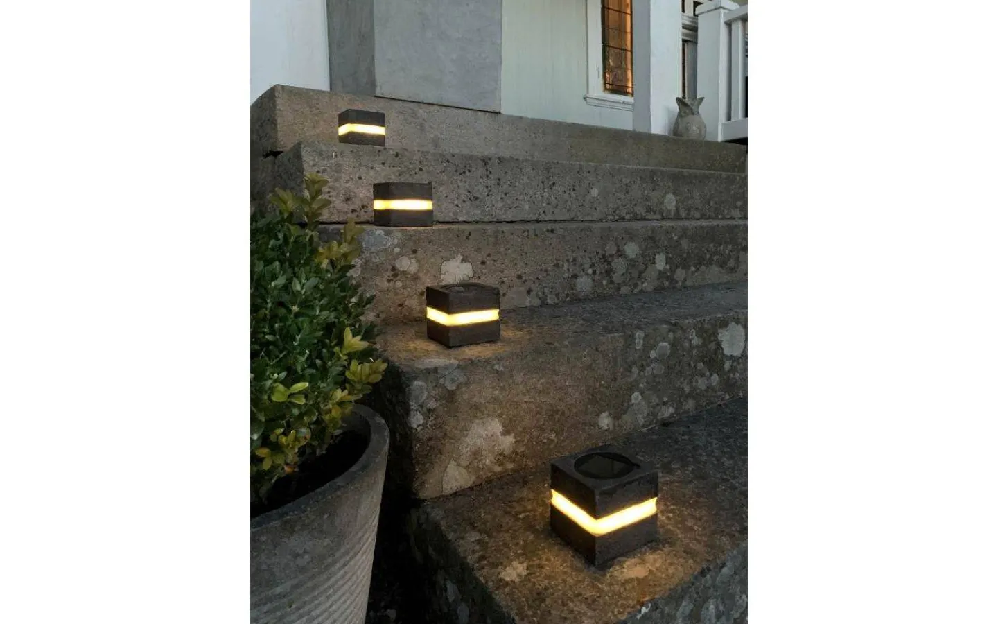 Visa Alla Solcellslampor<Star Trading Stonecube Solcellslampa 8,5cm 2-Pack Grå