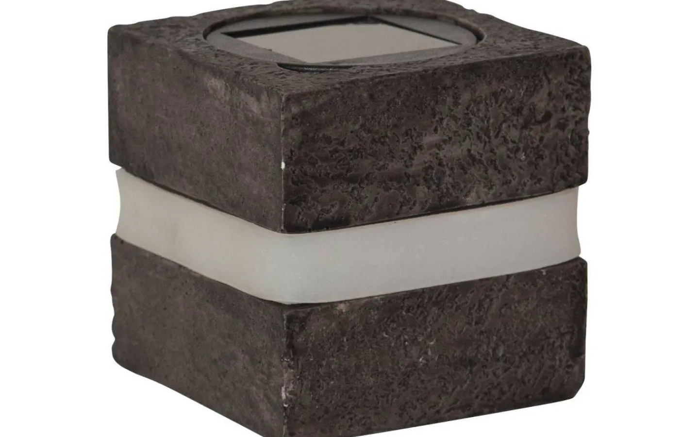 Visa Alla Solcellslampor<Star Trading Stonecube Solcellslampa 8,5cm 2-Pack Grå