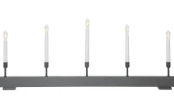 Visa Alla Adventsljusstakar|Adventsljusstakar 31-60 Cm<Star Trading Storm Ljusstake LED Grå 35cm