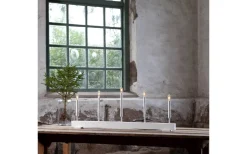 Star Trading Storm Ljusstake LED Vit 35cm* Visa Alla Adventsljusstakar|Adventsljusstakar 31-60 Cm