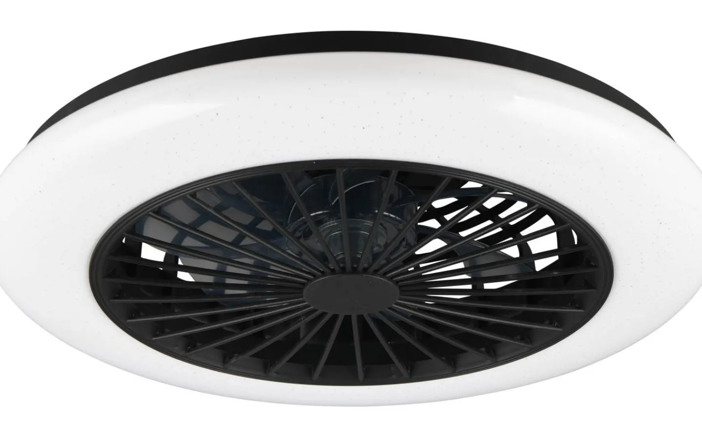 Reality Stralsund Takfläkt 49cm LED mattsvart stjärnljus* Takfläktar