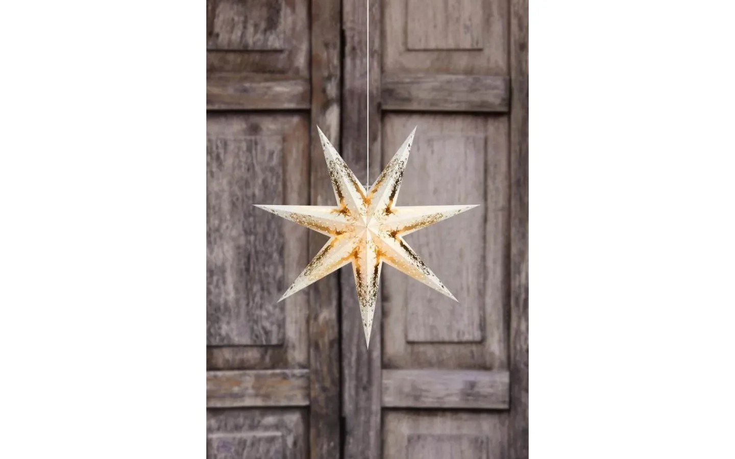 Visa Alla Julstjärnor|Julstjärnor Med Sladd<Markslojd Strauss Stjärna 75cm Vit/Guld