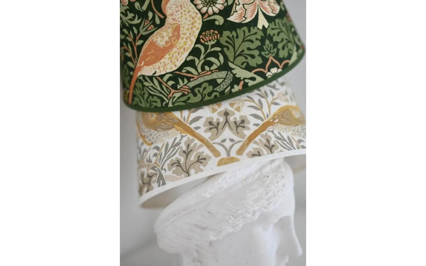 Toppringsskärmar<Hallbergs Strawberry Thief Toppringsskärm Ø22cm Nettle William Morris