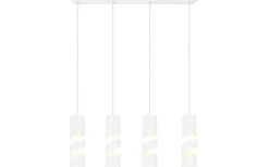 Avlånga Taklampor<Trio Lighting Stream Takpendel 4-delad GU10 matt vit