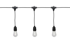 Partyslingor Utomhus 230V|Partyslingor Utomhus 230V<Star Trading String Ljusslinga 3,6m 10L Svart IP44