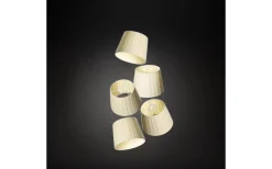 Strip Lampskärm Tillbehör Tyg 18cm Gräddvit 5-Pack