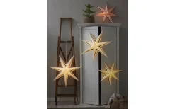 Stripe Julstjärna 77cm Vit/Grön