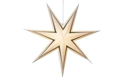 Stripe Julstjärna 77cm Vit/Grön