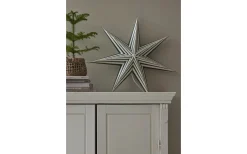 Visa Alla Julstjärnor|Julstjärnor Utan Sladd<Star Trading Stripe Julstjärna 60cm Vit/Grön