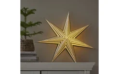 Visa Alla Julstjärnor|Julstjärnor Utan Sladd<Star Trading Stripe Julstjärna 60cm Vit/Grön