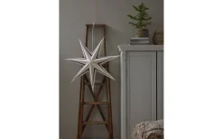 Star Trading Stripe Julstjärna 77cm Vit/Röd* Visa Alla Julstjärnor|Julstjärnor Utan Sladd