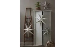 Star Trading Stripe Julstjärna 77cm Vit/Röd* Visa Alla Julstjärnor|Julstjärnor Utan Sladd