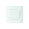 Strömbrytare, Nova, Vit, Tryck, Skruvlös