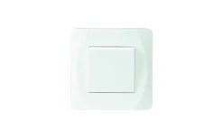 Strömbrytare, Nova, Vit, Tryck, Skruvlös