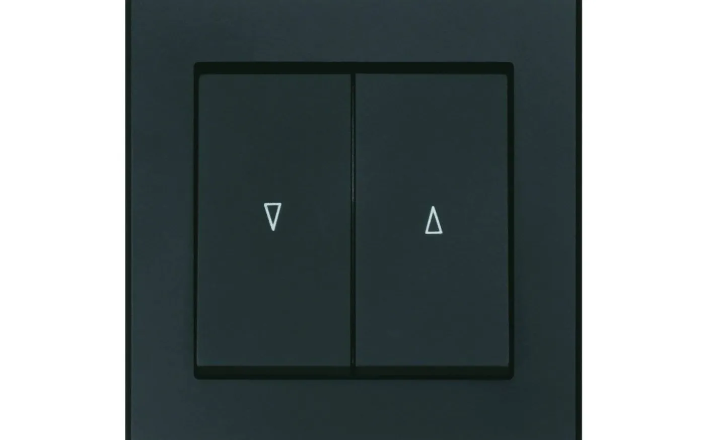 Strömbrytare Optima, Jalusi, Svart, Skruvansl.