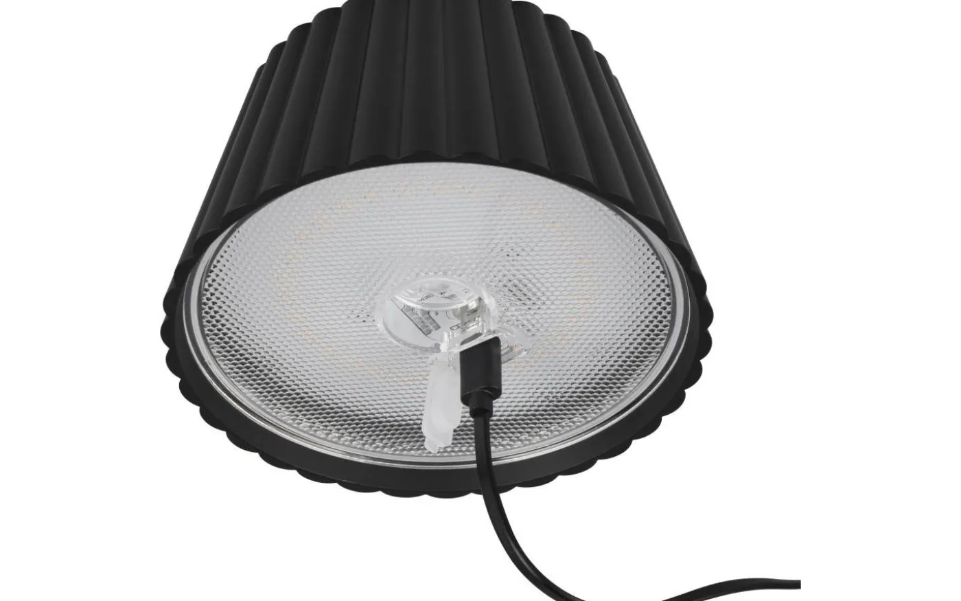 Suarez Laddbar Bordslampa LED Mattsvart IP44